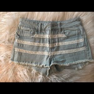 Bull Head Jean Shorts